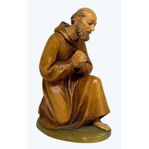 Anri Ulrich Bernardi Signed Shepherd Kneeling Christmas Nativity Metal Seal